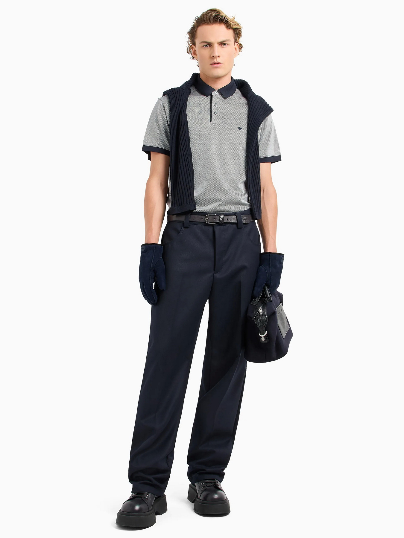 Поло Emporio Armani модель 6D1F61-1JCUZ-01P1 Фото