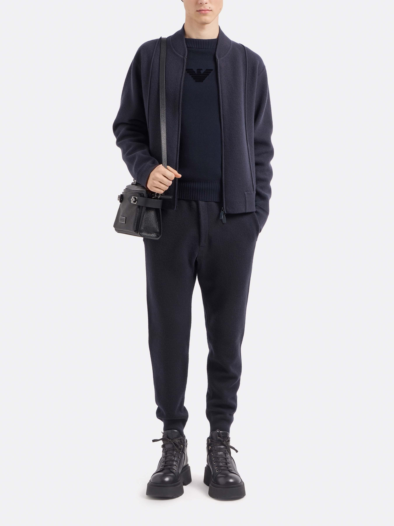 Джемпер Emporio Armani Icon Project модель EM000515-AF12177-UB109 Фото