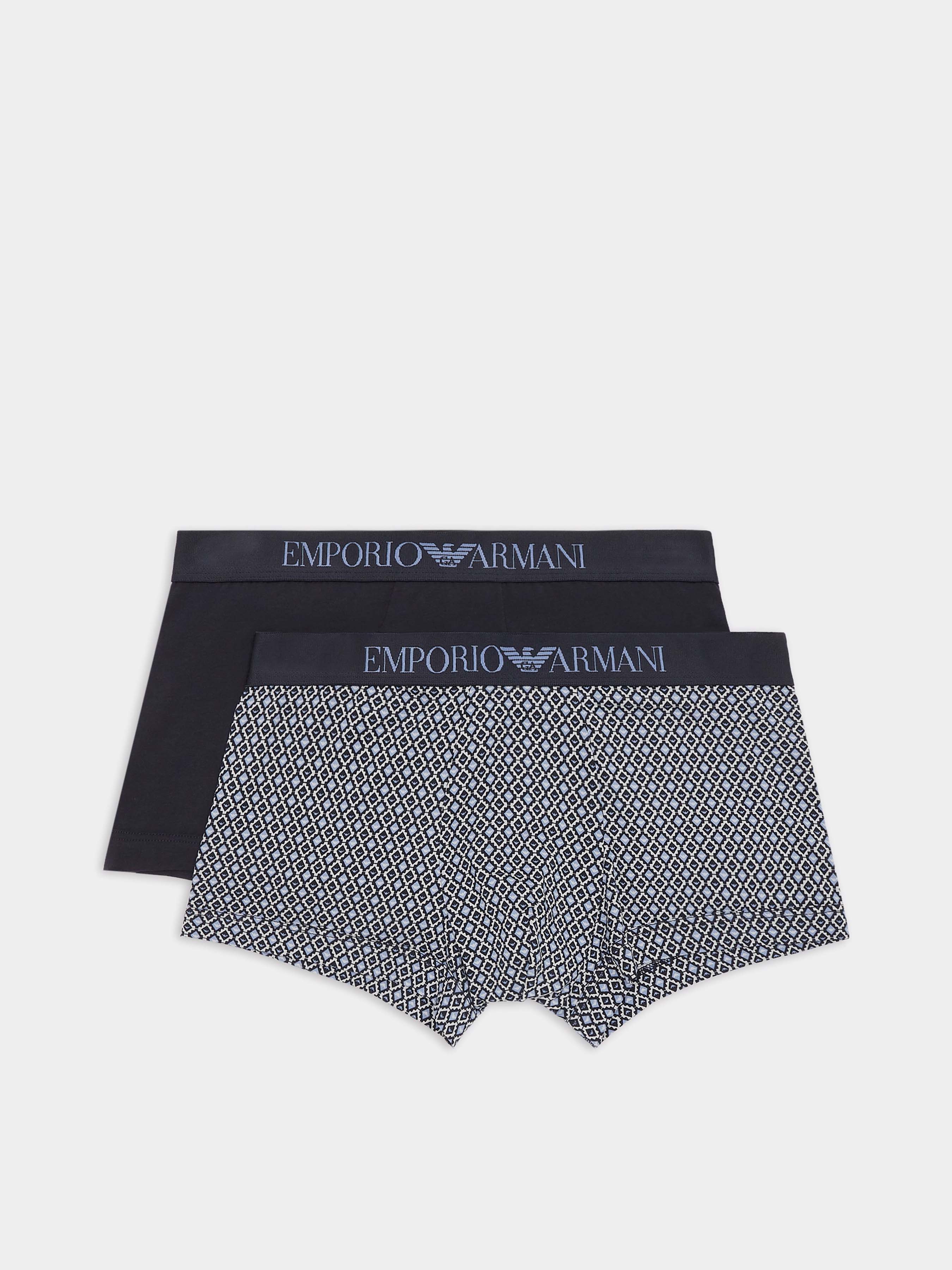 Бавовняні Чоловічі Труси Emporio Armani  (5O3166) колір синій