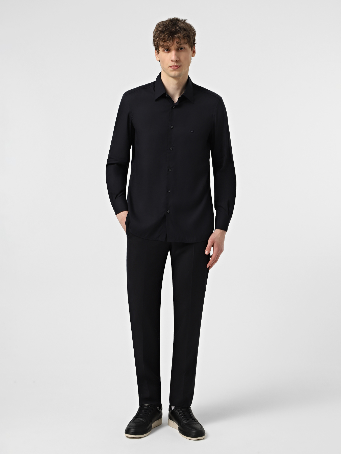 Сорочка повсякденна Emporio Armani модель EM001537-AF14214-UB118 Сорочка повсякденна Emporio Armani модель EM001537-AF14214-UB118 Фото