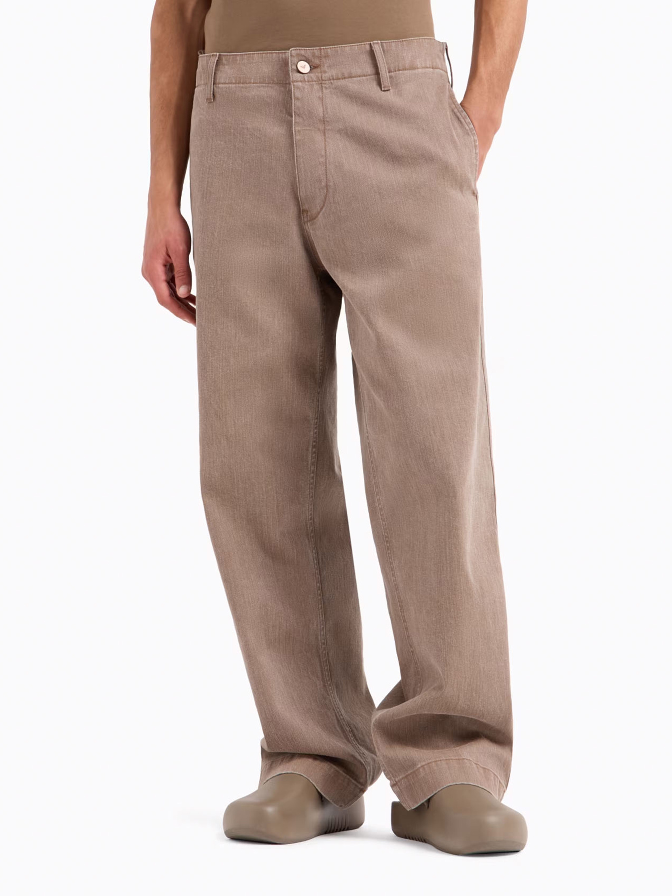 Широкие джинсы Emporio Armani Sustainable модель EM001229-AF13012-U6192 Фото