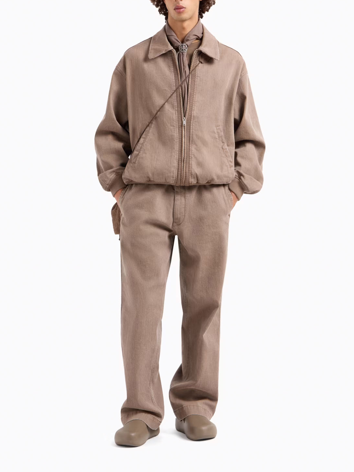 Широкі джинси Emporio Armani Armani Sustainable модель EM001229-AF13012-U6192 Фото