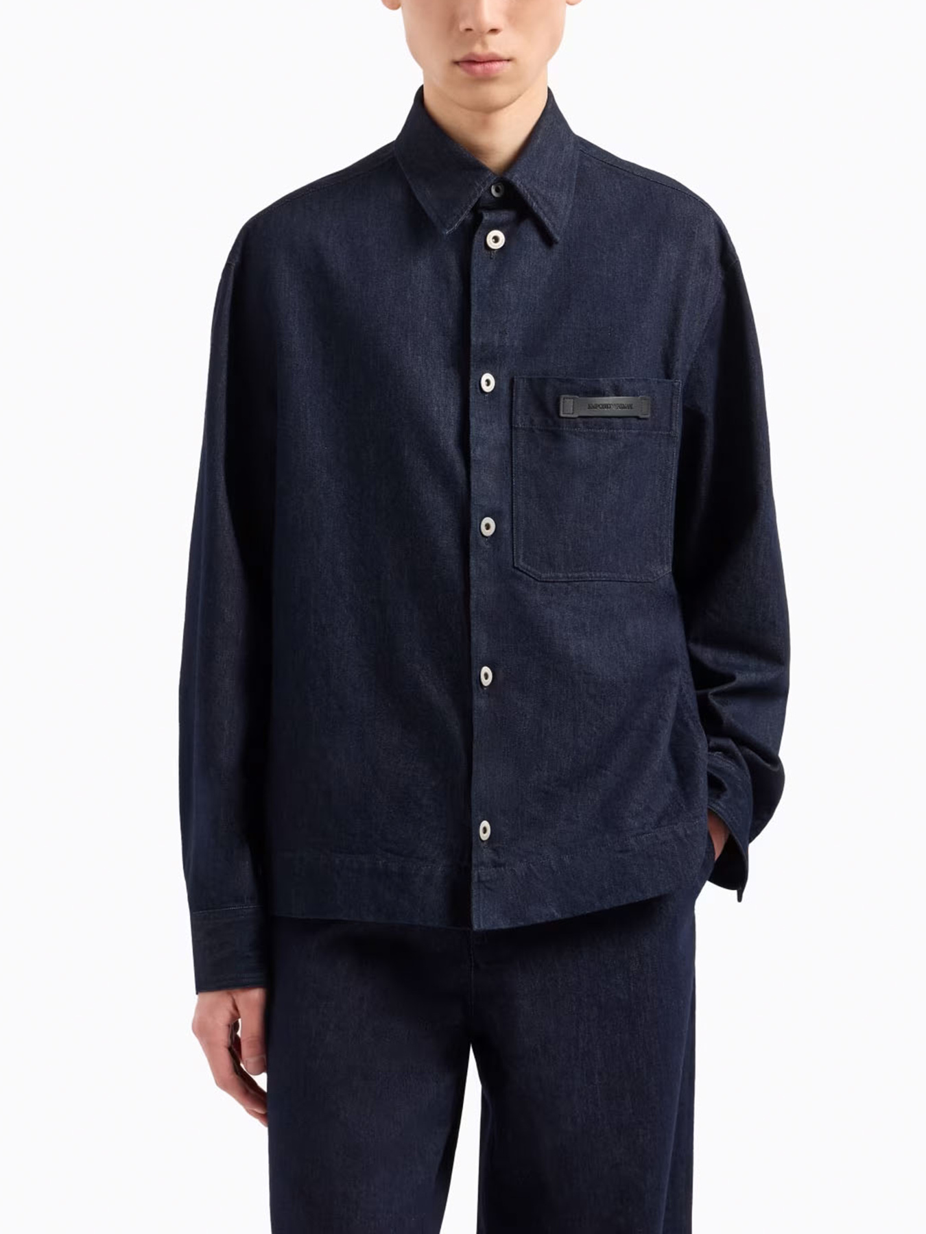 Джинсова куртка Emporio Armani модель EM001667-AF15210-MB001 Джинсова куртка Emporio Armani модель EM001667-AF15210-MB001 Фото