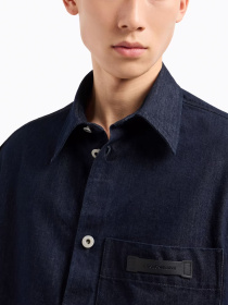 Джинсова куртка Emporio Armani модель EM001667-AF15210-MB001 Джинсова куртка Emporio Armani модель EM001667-AF15210-MB001 Фото