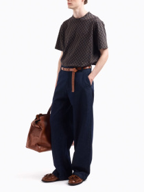 Широкие джинсы Emporio Armani модель EM001673-AF15210-MB001 Фото