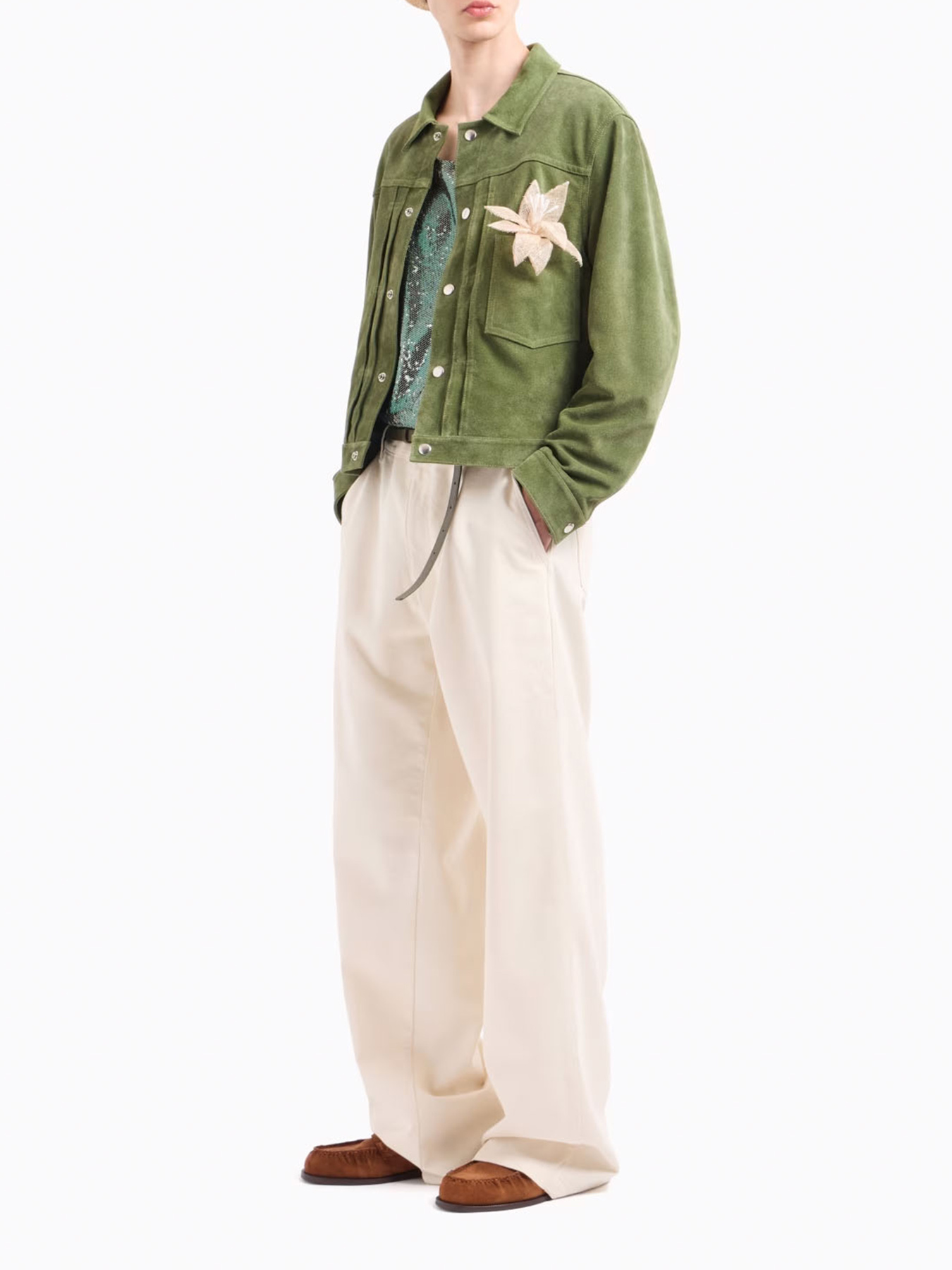 Широкие джинсы Emporio Armani модель EM001673-AF15210-U1109 Фото