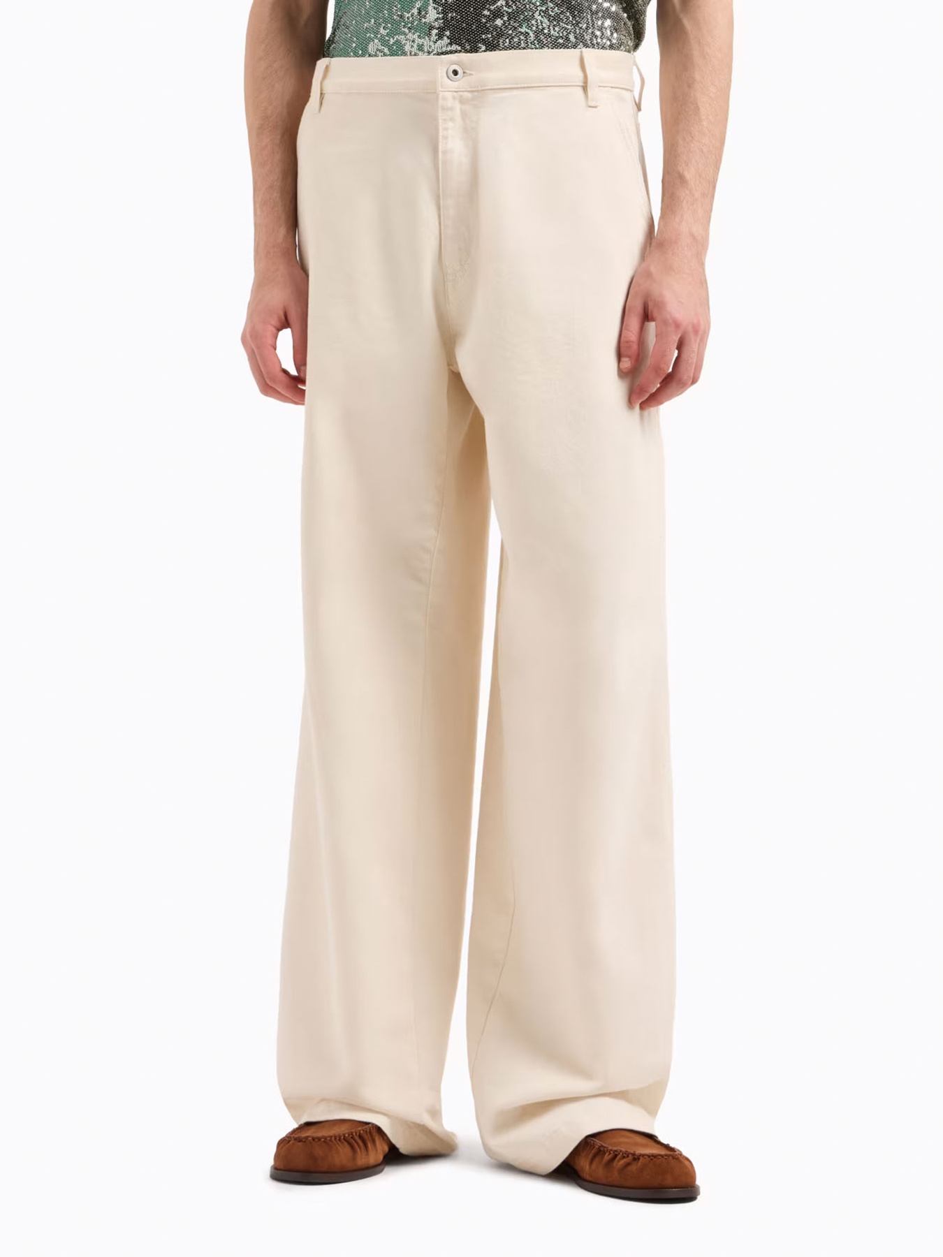 Широкі джинси Emporio Armani модель EM001673-AF15210-U1109 Фото