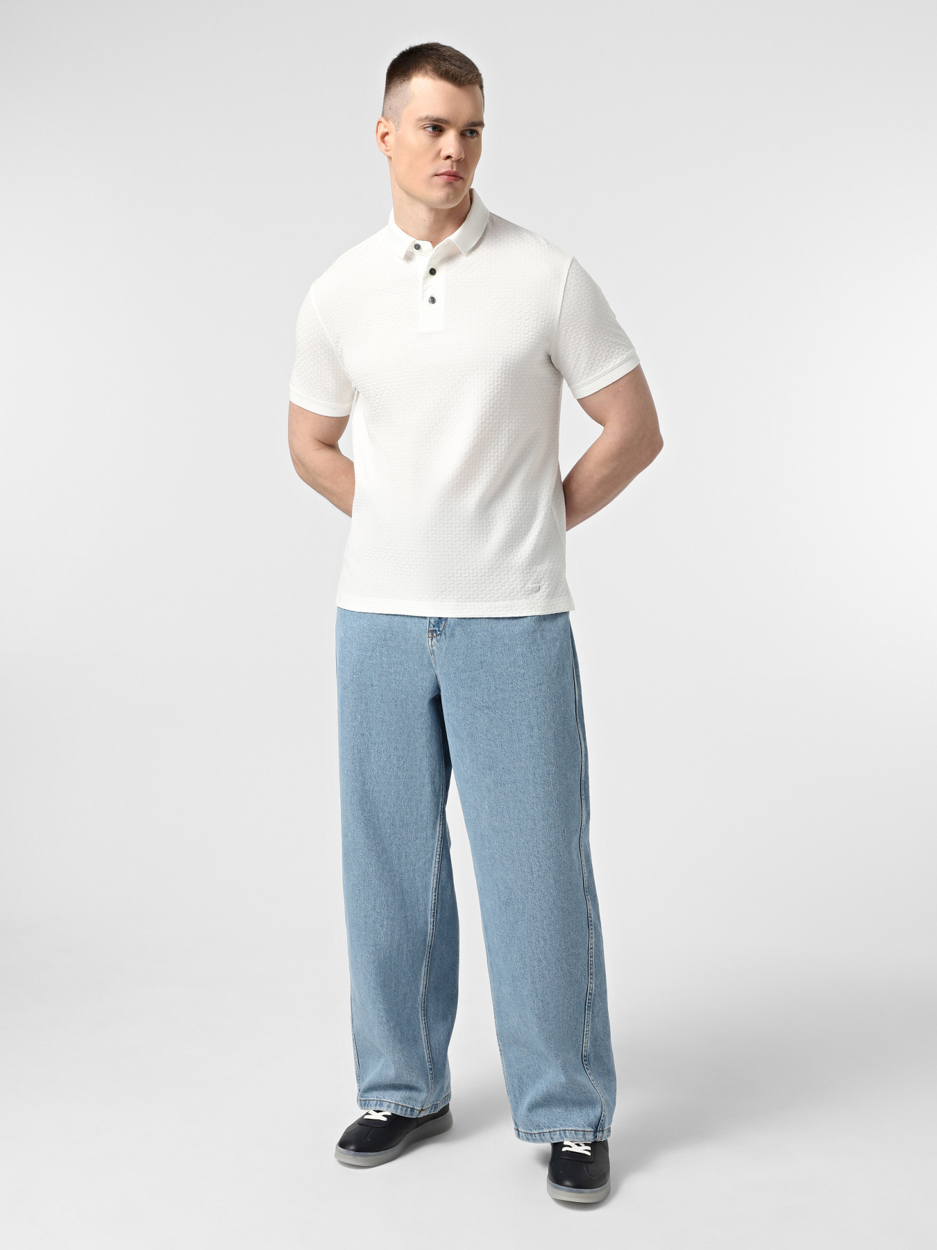 Широкие джинсы Emporio Armani модель EM001705-AF13269-MB002 Фото