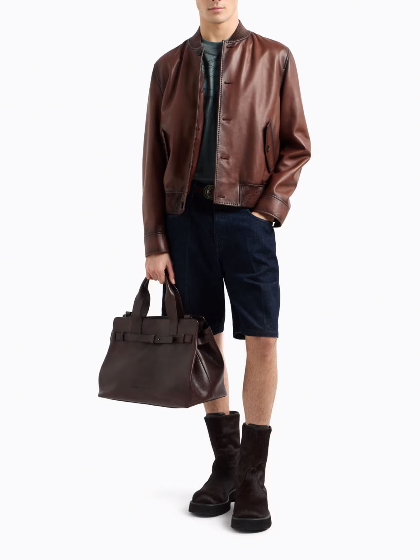 Джинсові шорти Emporio Armani модель EM001723-AF13269-MB001 Фото