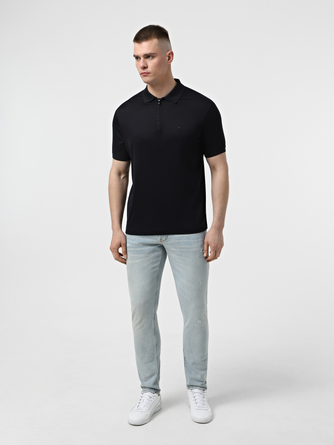 Поло Emporio Armani модель EM001082-AF10017-UB118 Фото