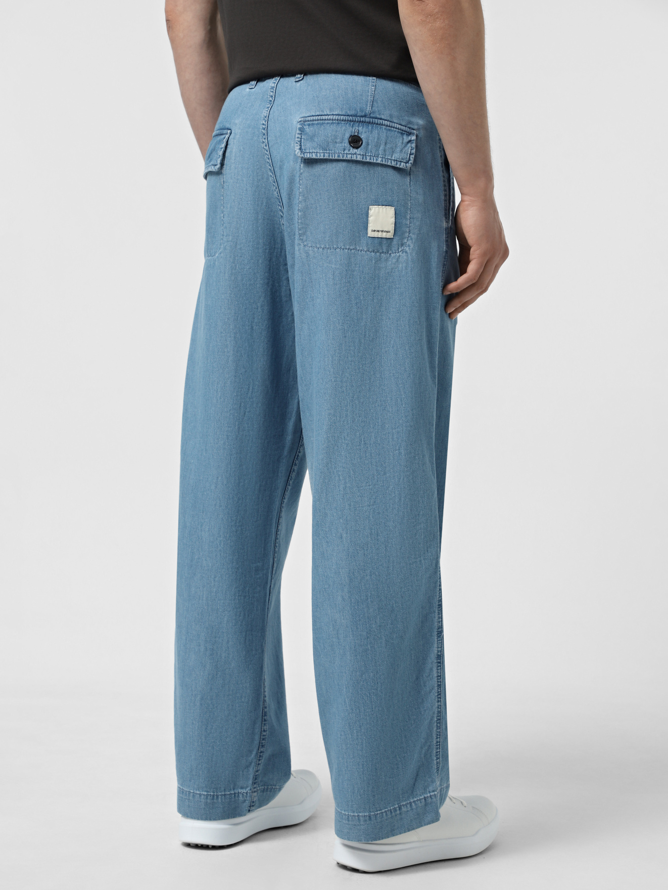 Широкие джинсы Emporio Armani Sustainable модель EM001249-AF13910-MB003 Фото