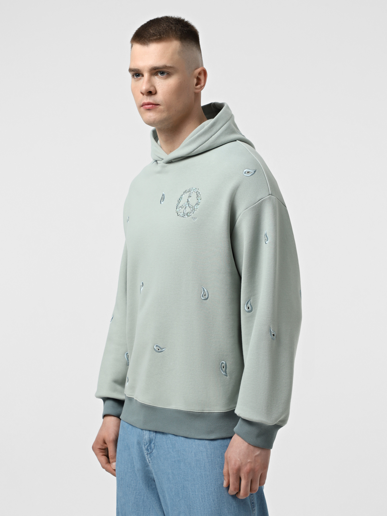 Худи Emporio Armani Sustainable модель EM001338-AF12897-U8039 Фото