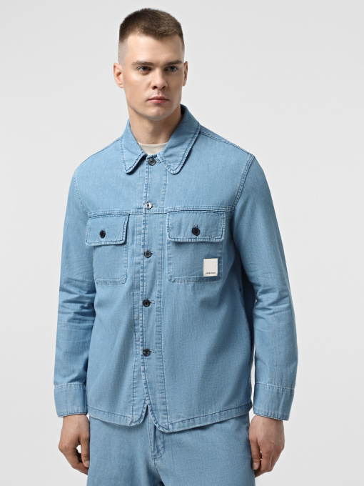 Джинсовая куртка Emporio Armani Sustainable модель EM001709-AF13910-MB003 Фото