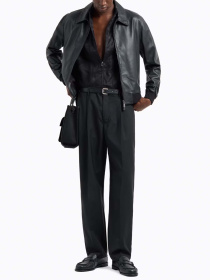 Куртка кожаная Emporio Armani модель EM001889-AF15420-UC001 Фото