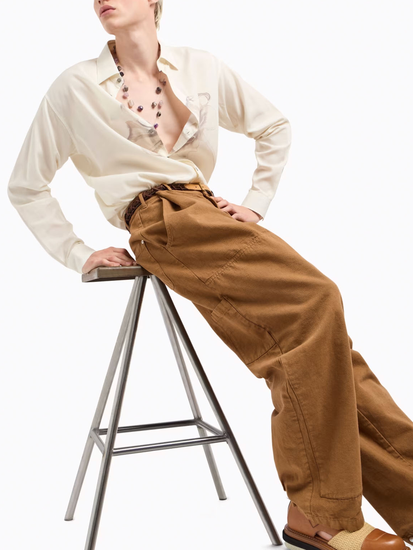 Повсякденні штани Emporio Armani модель EM001860-AF15513-U6193 Повсякденні штани Emporio Armani модель EM001860-AF15513-U6193 Фото