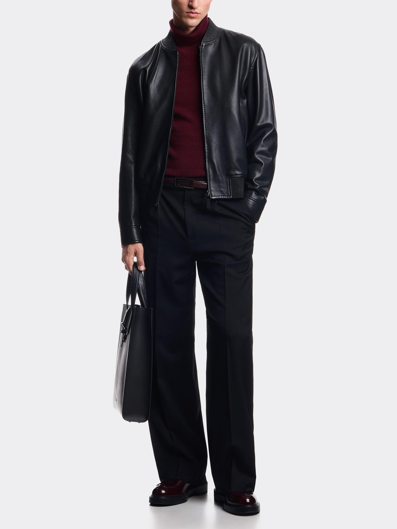 Куртка кожаная Emporio Armani модель EM003538-AF19283-UC001 Фото