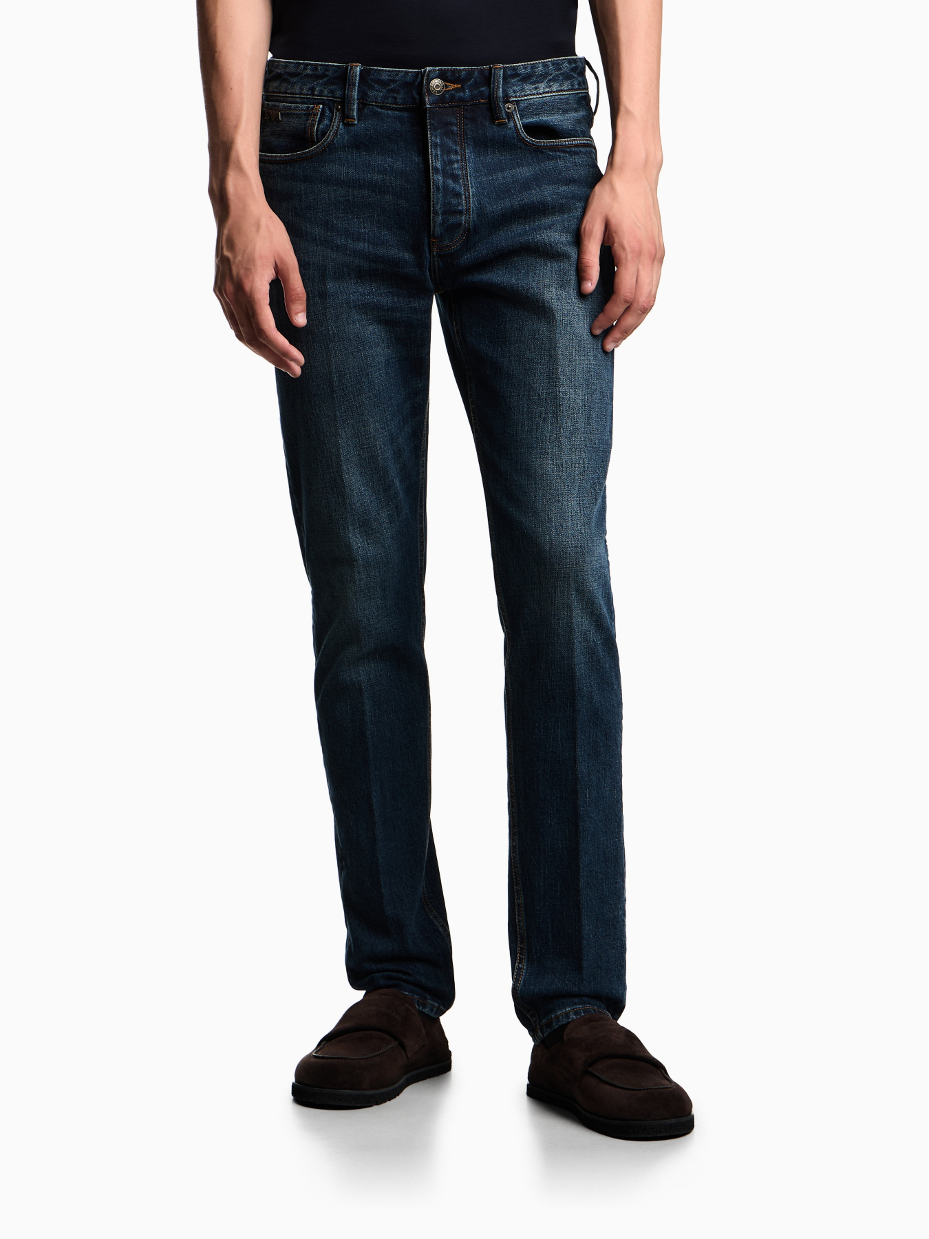 Прямі джинси Emporio Armani модель EM000668-AF17486-MB001 Фото