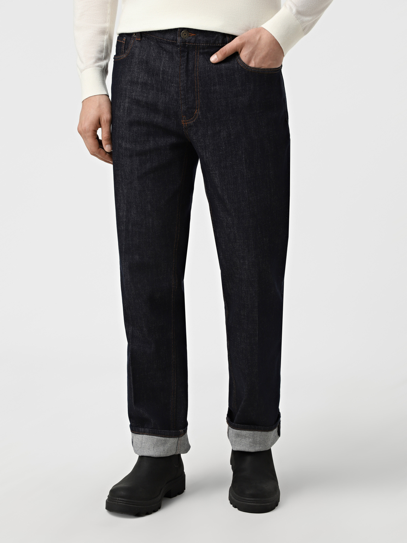 Прямые джинсы Emporio Armani модель EM000763-AF17493-MB001 Фото