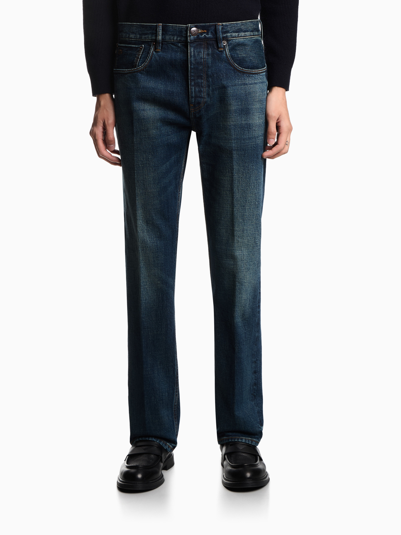 Прямые джинсы Emporio Armani модель EM003547-AF17483-MB001 Фото