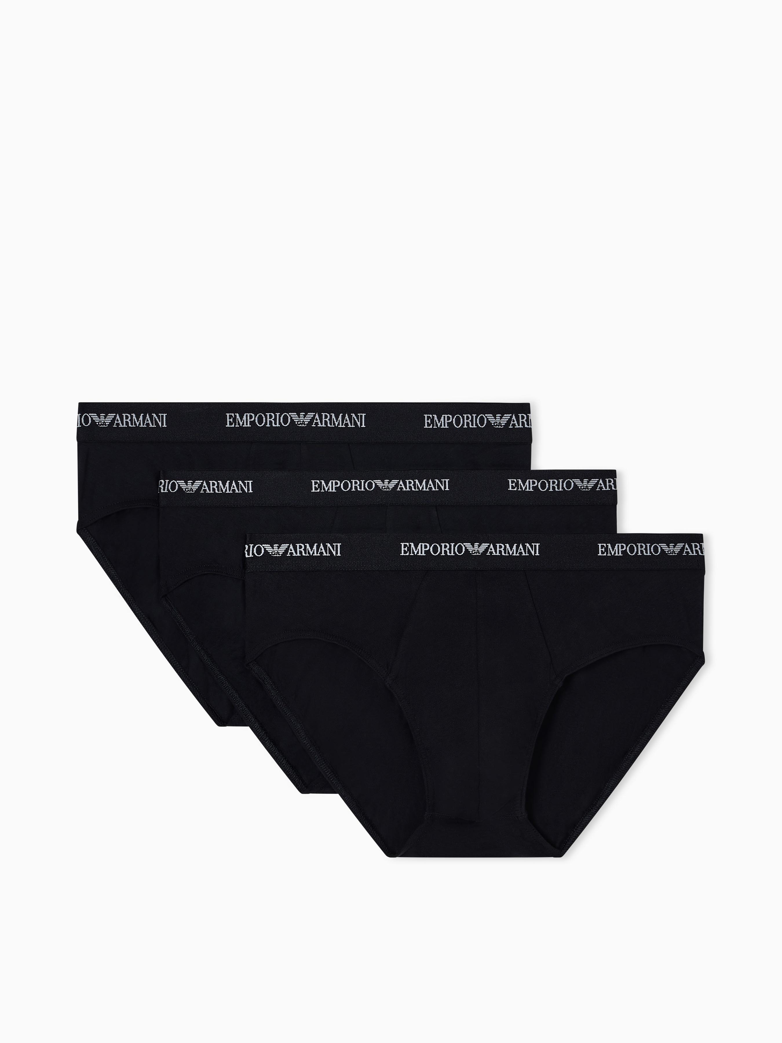 Бавовняні Чоловічі Труси Emporio Armani  (5O3609) колір чорний Emporio Armani - купити в Україні