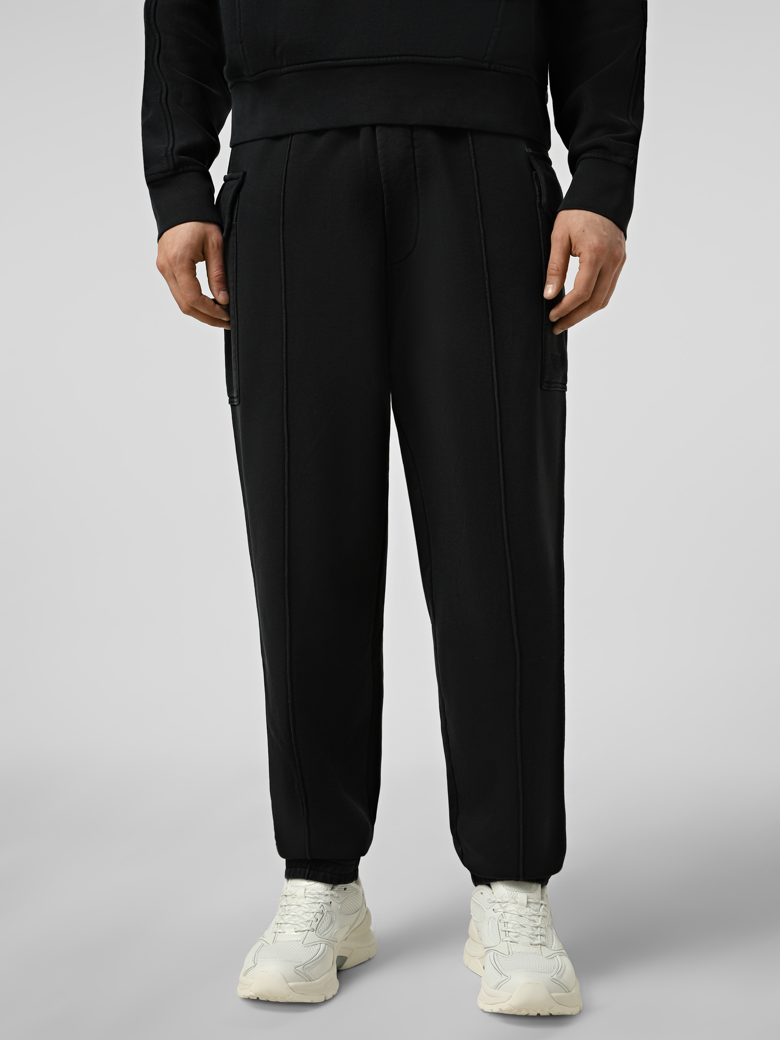 Бавовняні Чоловічі Повсякденні штани Emporio Armani  (5O3755) колір темно-синій