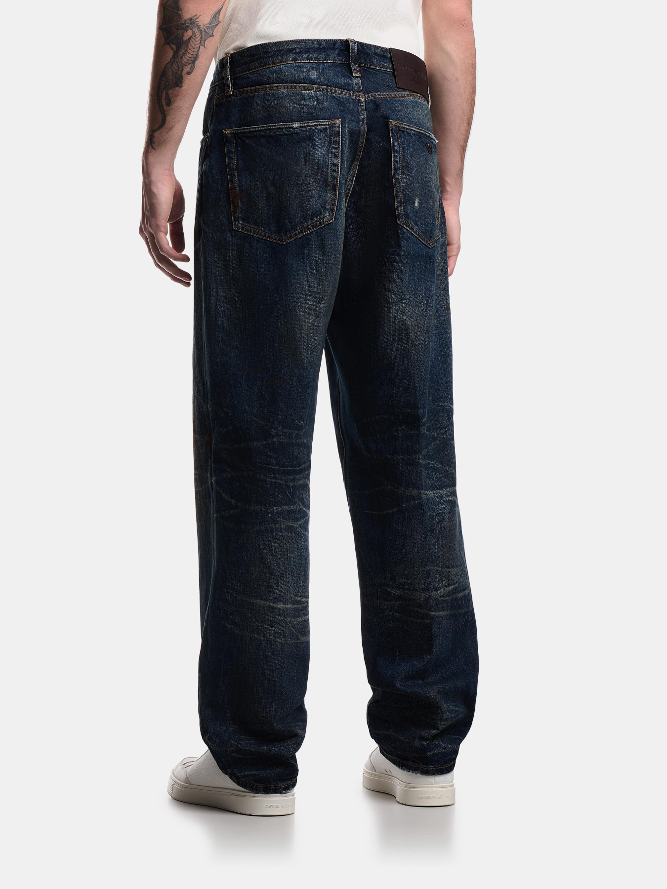 Широкие джинсы Emporio Armani модель EM005656-AF25209-MB001 Фото