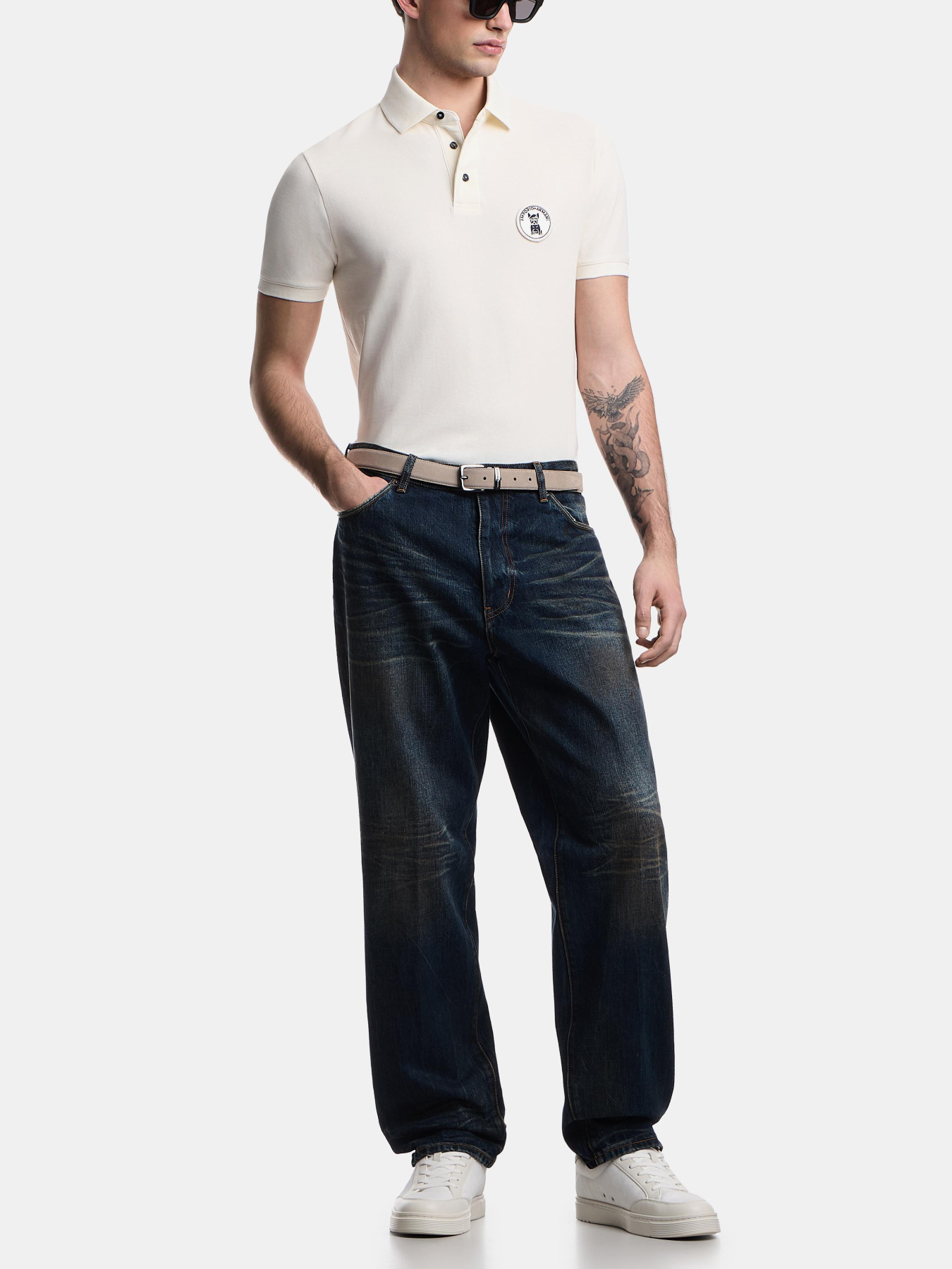 Широкие джинсы Emporio Armani модель EM005656-AF25209-MB001 Фото