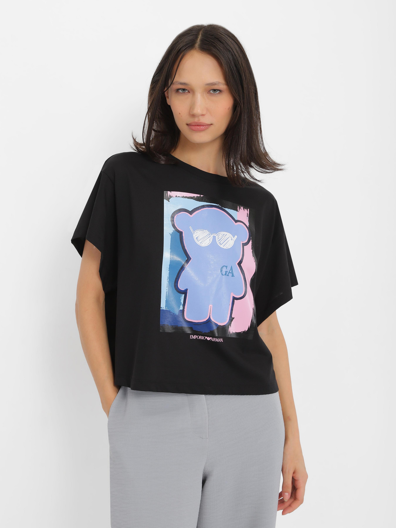 Футболка Emporio Armani MANGA BEAR модель 3R2T8F-2JQ4Z-0999 Фото