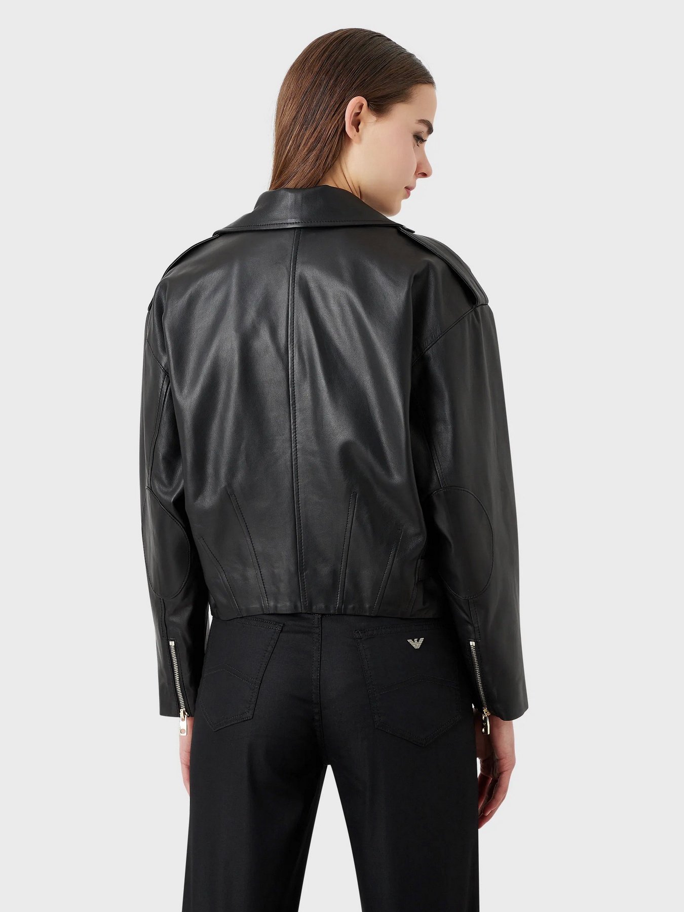 Куртка кожаная Emporio Armani модель D4NB64-D2P71-999 Фото