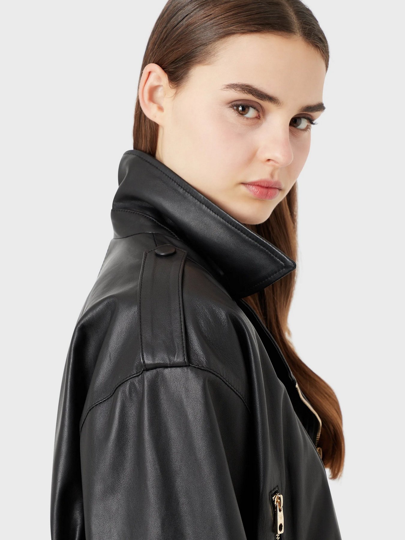 Шкіряна куртка Emporio Armani модель D4NB64-D2P71-999 Фото