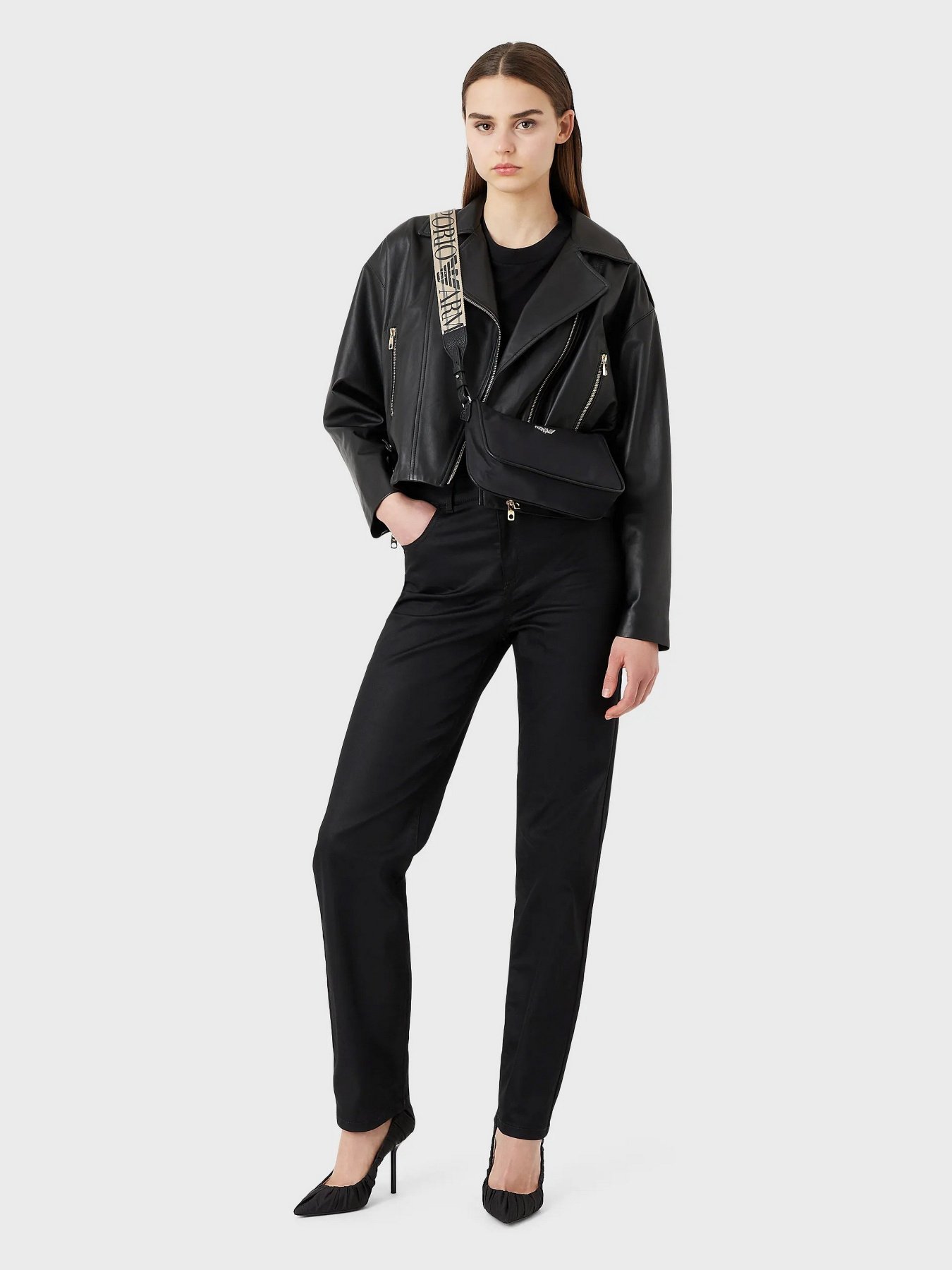 Шкіряна куртка Emporio Armani модель D4NB64-D2P71-999 Фото