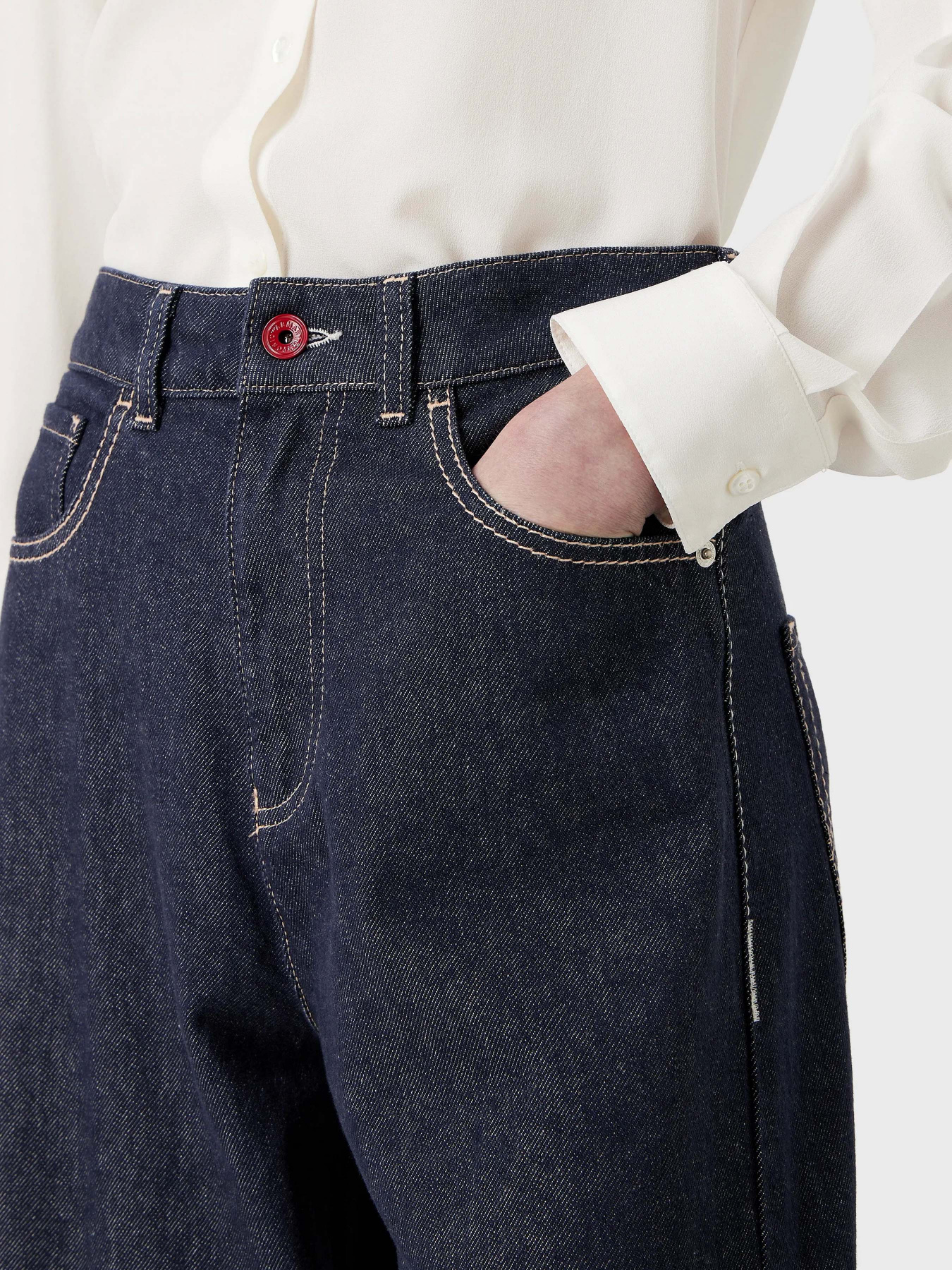 Широкие джинсы Emporio Armani J31 модель 3R2J31-2DZ1Z-0941 Фото