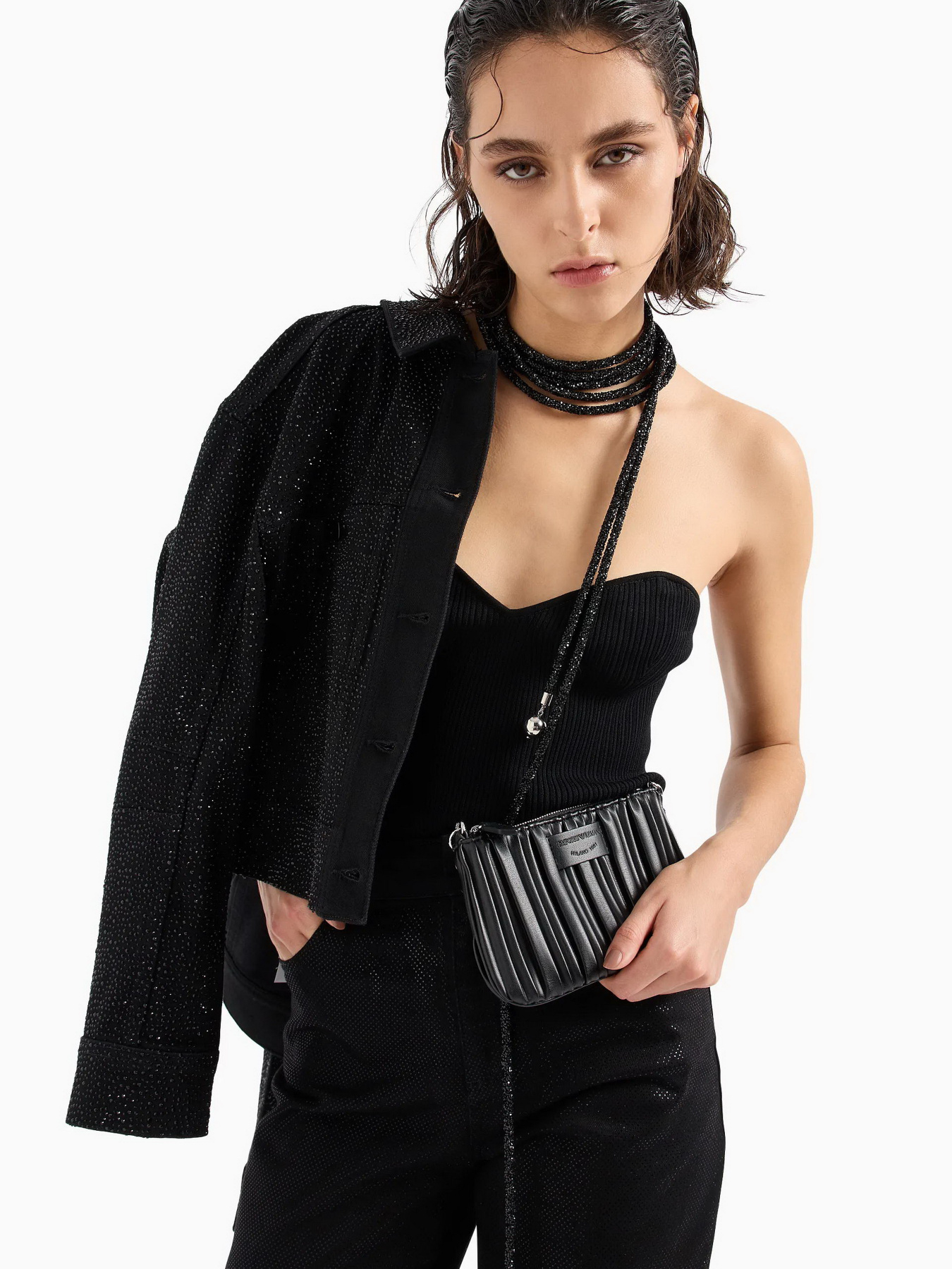 Широкие джинсы Emporio Armani модель 3D2J2A-2NY1Z-0999 Фото