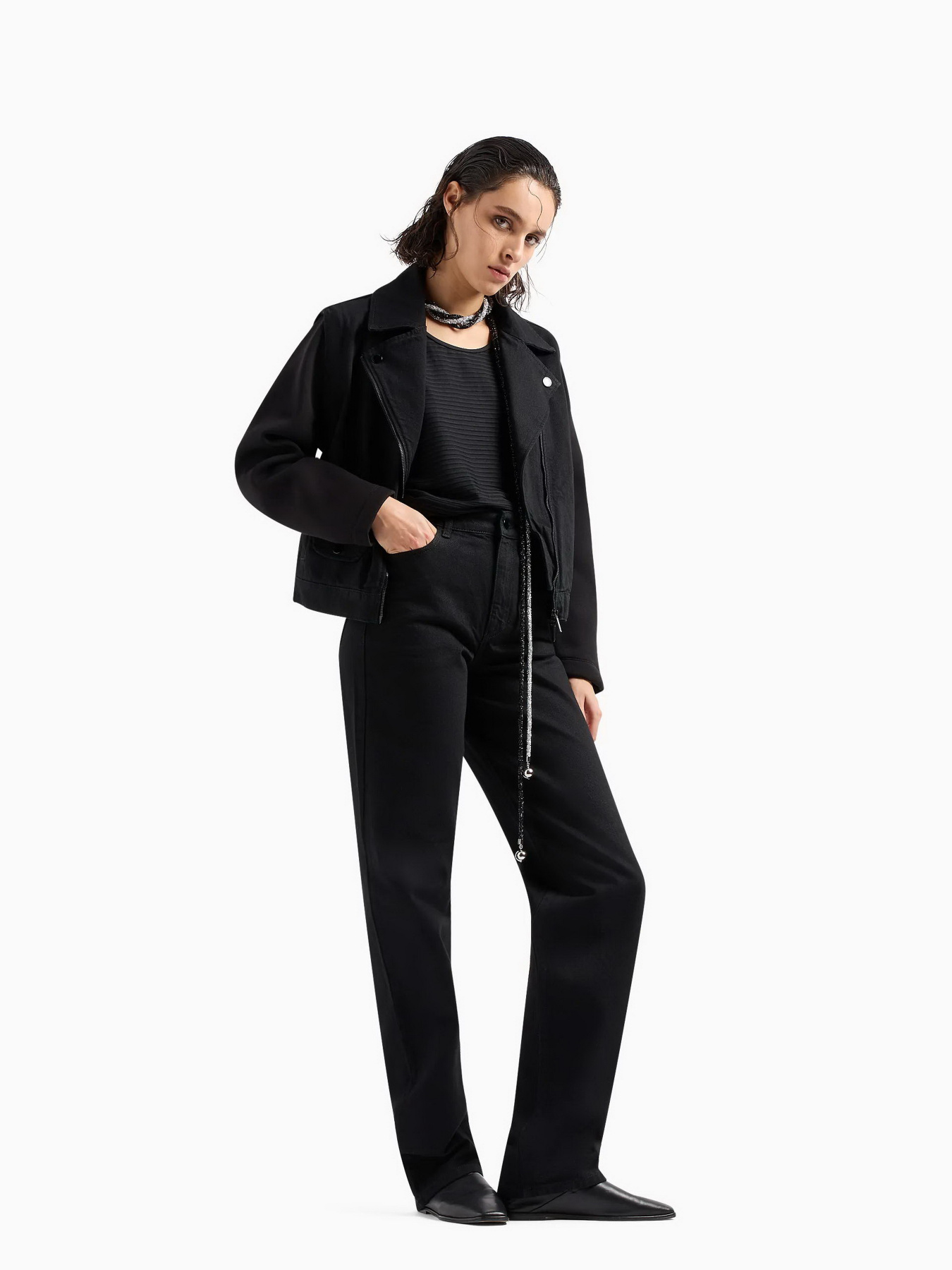 Широкие джинсы Emporio Armani модель 3D2J4B-2DADZ-0005 Фото