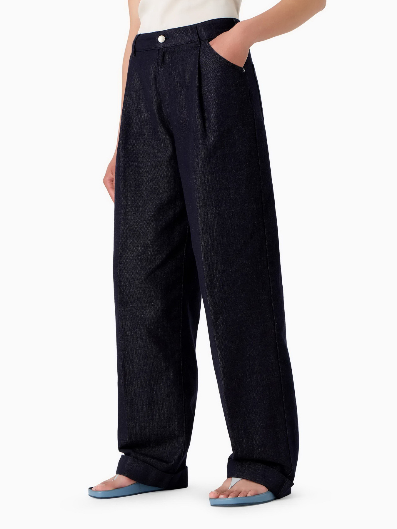 Широкие джинсы Emporio Armani Icon Project модель 8N2J6C-2NY2Z-0941 Фото