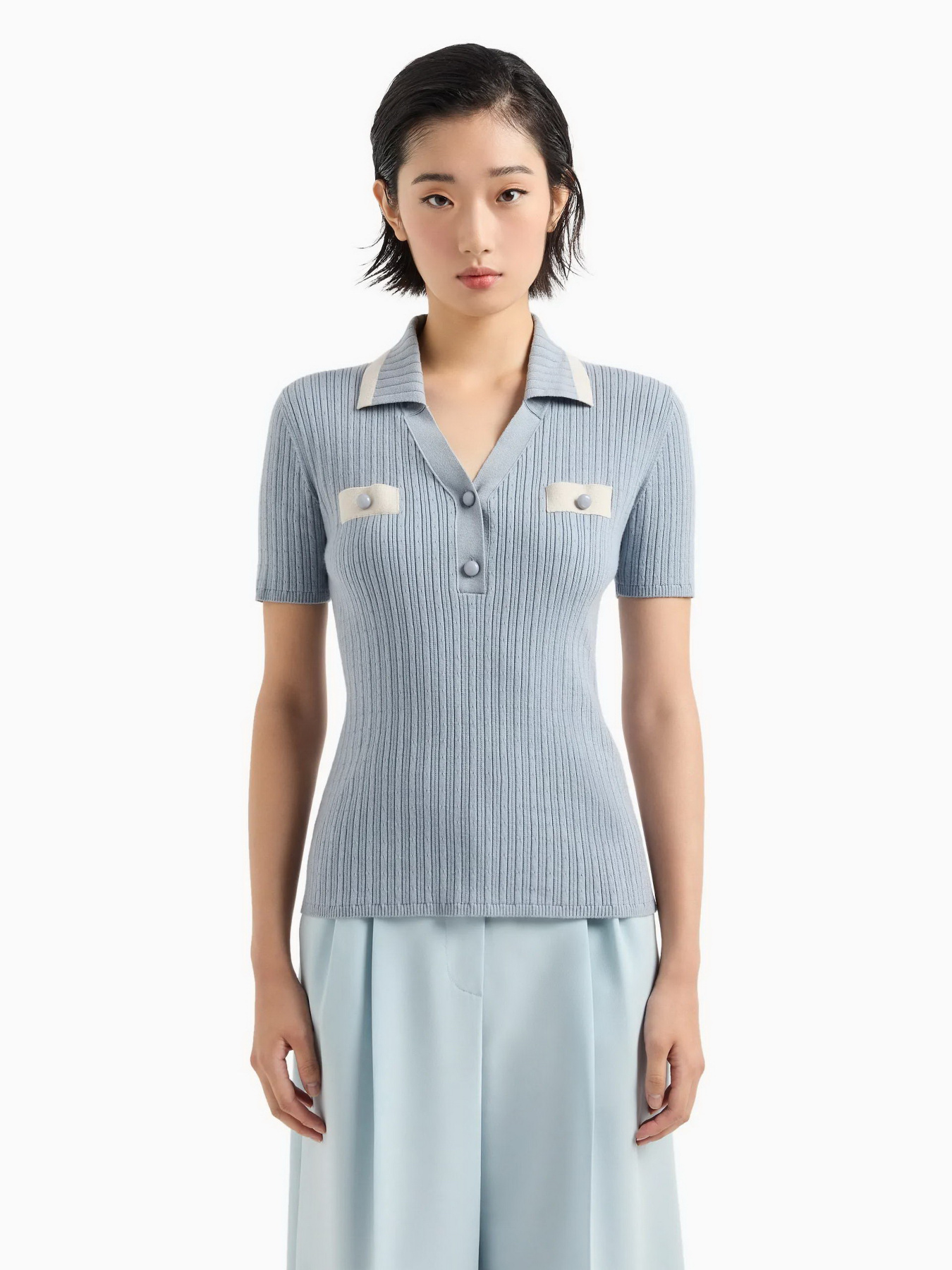 Поло Emporio Armani Icon Project модель 8N2MYS-2MA3Z-0711 Фото