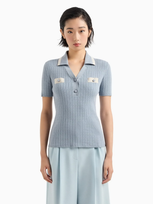 Поло Emporio Armani Icon Project модель 8N2MYS-2MA3Z-0711 Фото