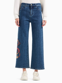 Широкие джинсы Emporio Armani Chinese New Year модель EW000019-AF10008-MB001 Фото