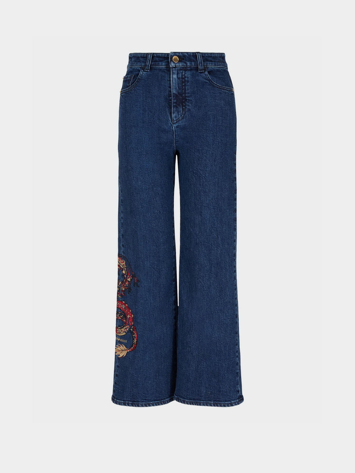 Широкі джинси Emporio Armani Chinese New Year модель EW000019-AF10008-MB001 Широкі джинси Emporio Armani Chinese New Year модель EW000019-AF10008-MB001 Фото