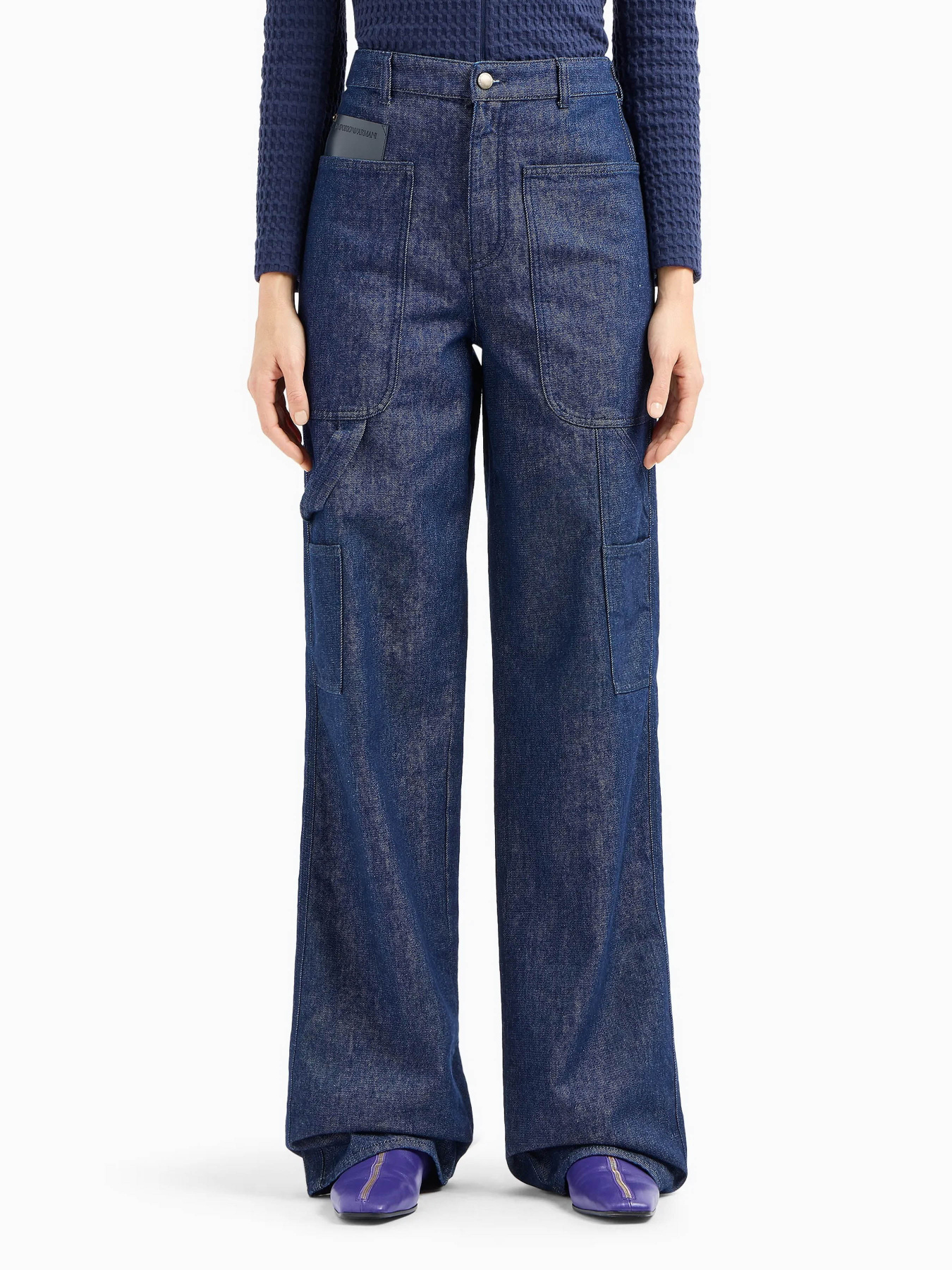 Широкие джинсы Emporio Armani модель 6D2J3D-2DUHZ-0941 Широкие джинсы Emporio Armani модель 6D2J3D-2DUHZ-0941 Фото