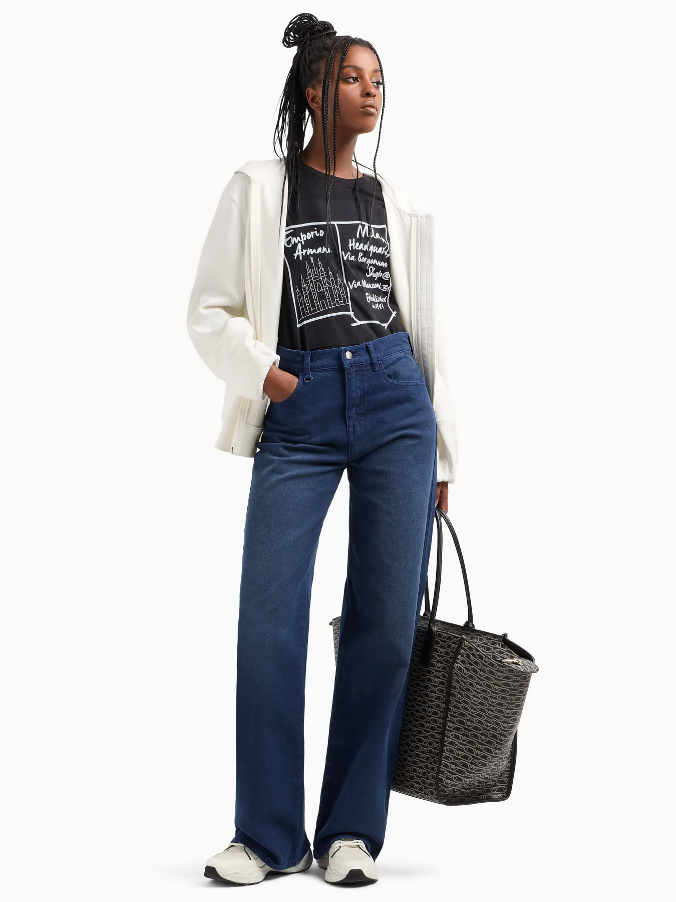 Широкие джинсы Emporio Armani модель 6D2J7E-2N9ZZ-0019 Широкие джинсы Emporio Armani модель 6D2J7E-2N9ZZ-0019 Фото