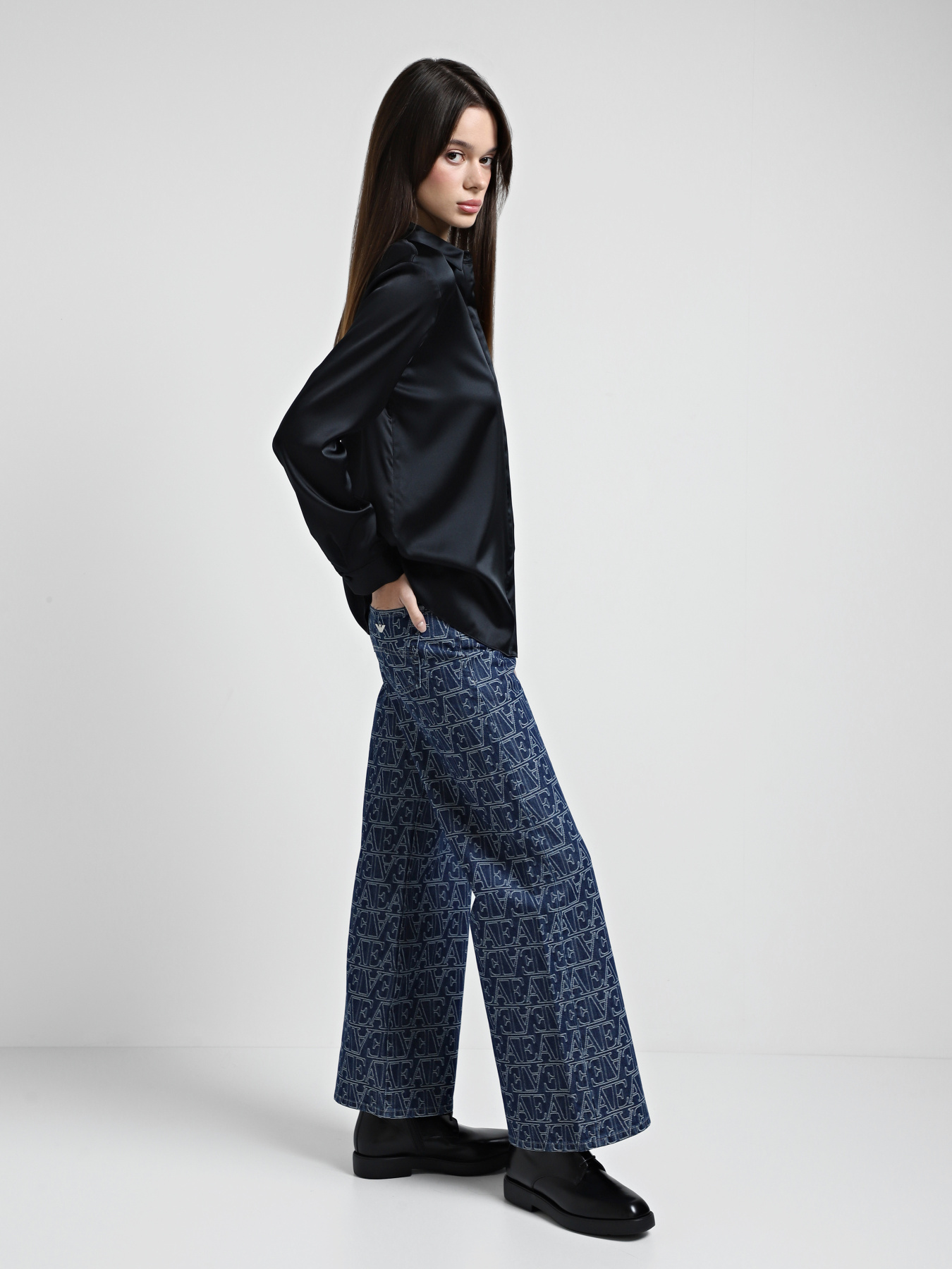 Широкие джинсы Emporio Armani модель 6D2J33-2DUFZ-F950 Фото