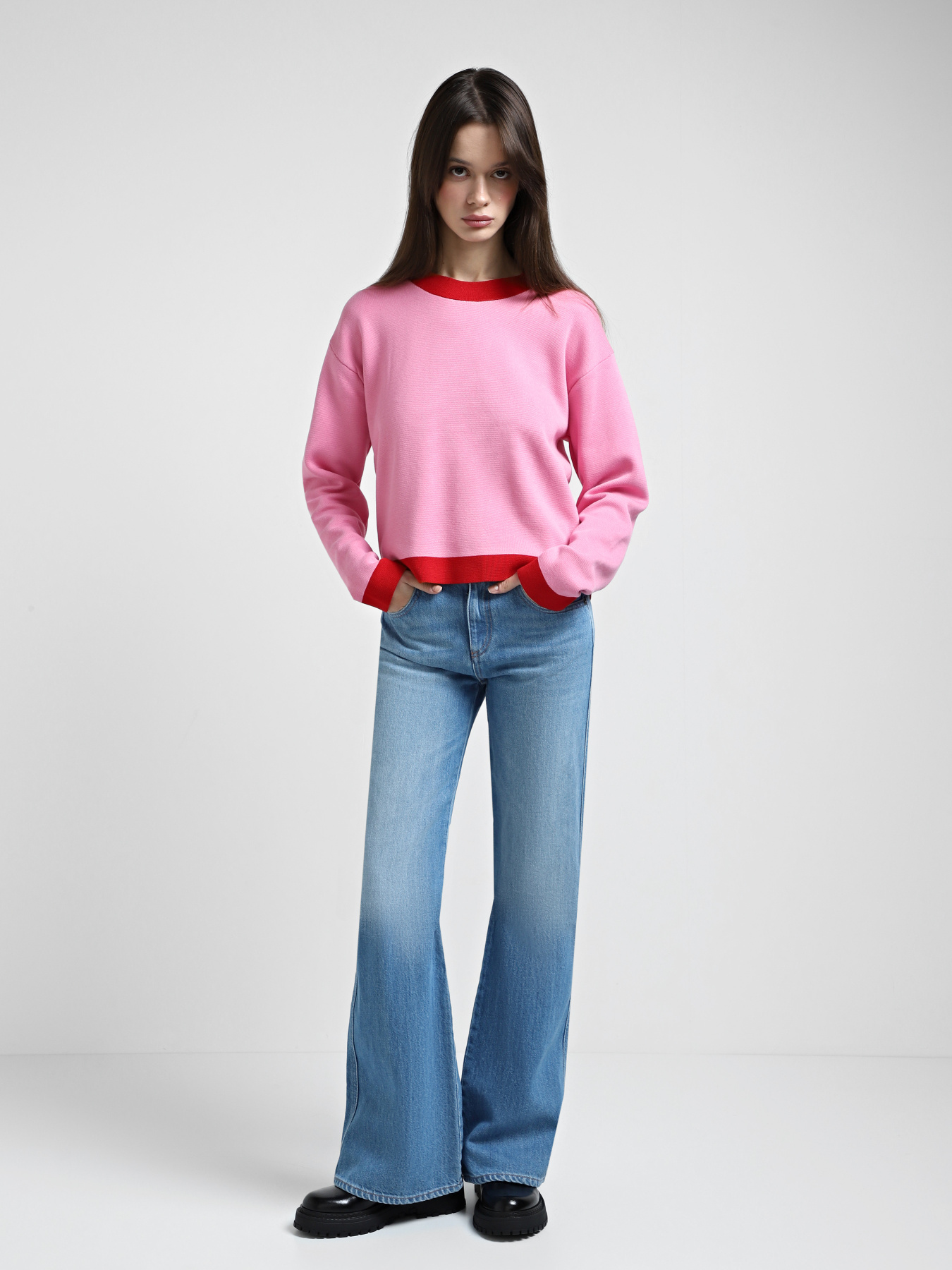 Расклешенные джинсы Emporio Armani модель 6D2J9D-2DUQZ-0943 Фото