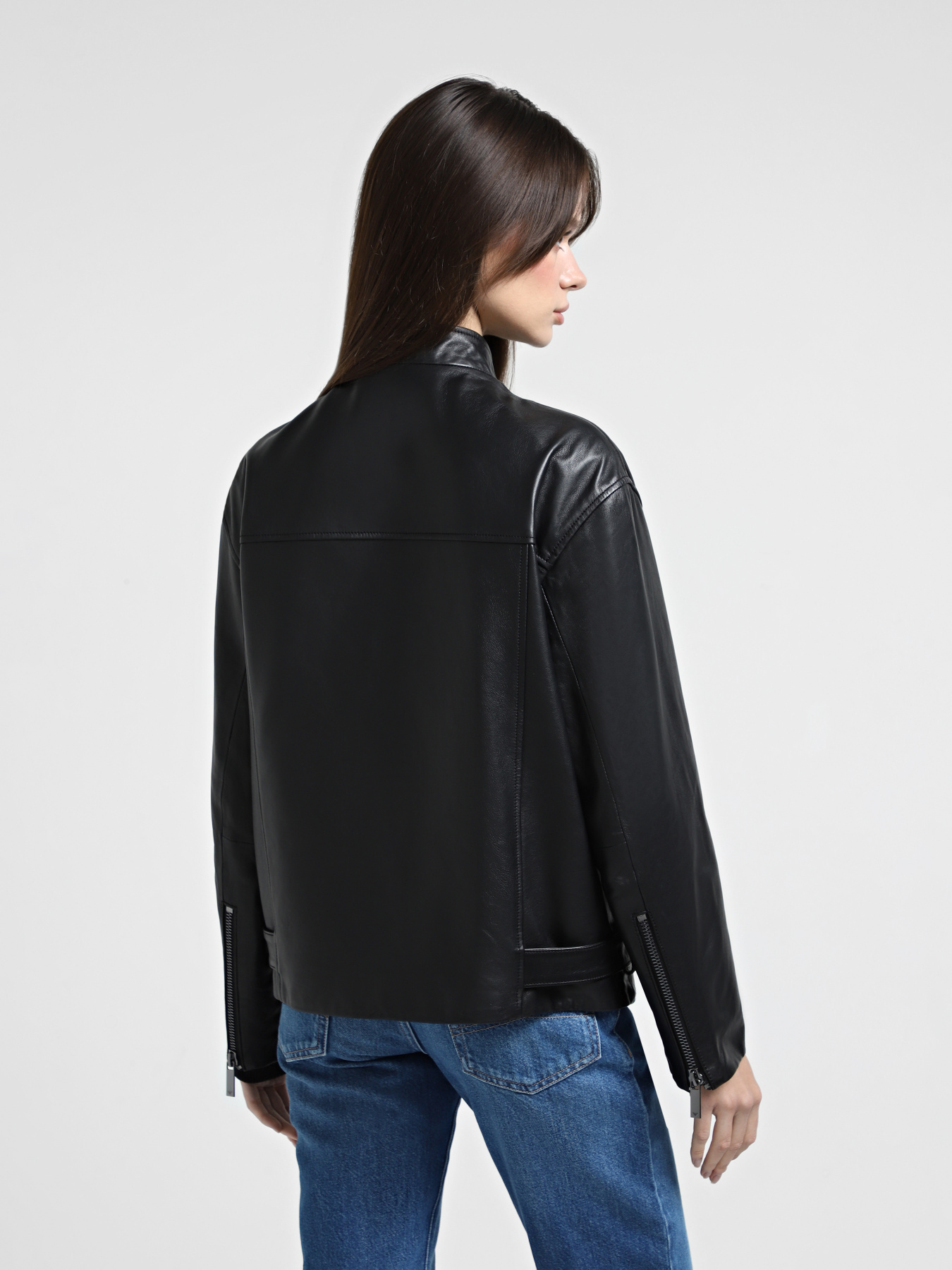 Шкіряна куртка Emporio Armani модель EW000229-AF10529-UC001 Фото