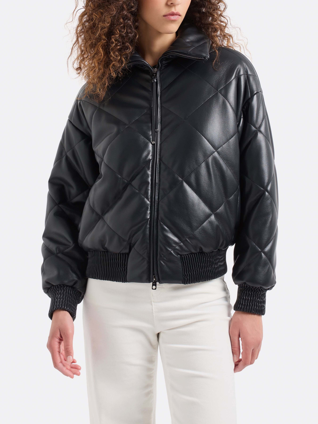 Шкіряна куртка Emporio Armani модель 6D2B68-2NGLZ-0999 Фото