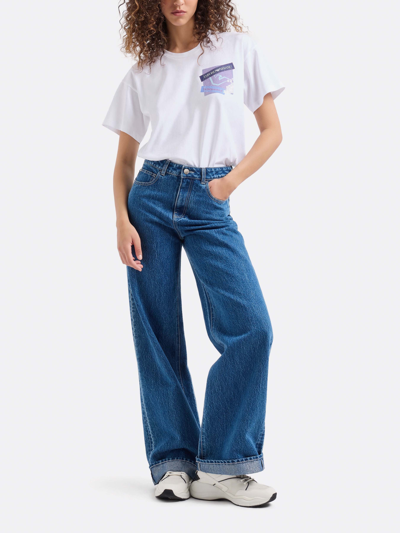 Широкие джинсы Emporio Armani модель 6D2J8B-2DUNZ-0942 Фото