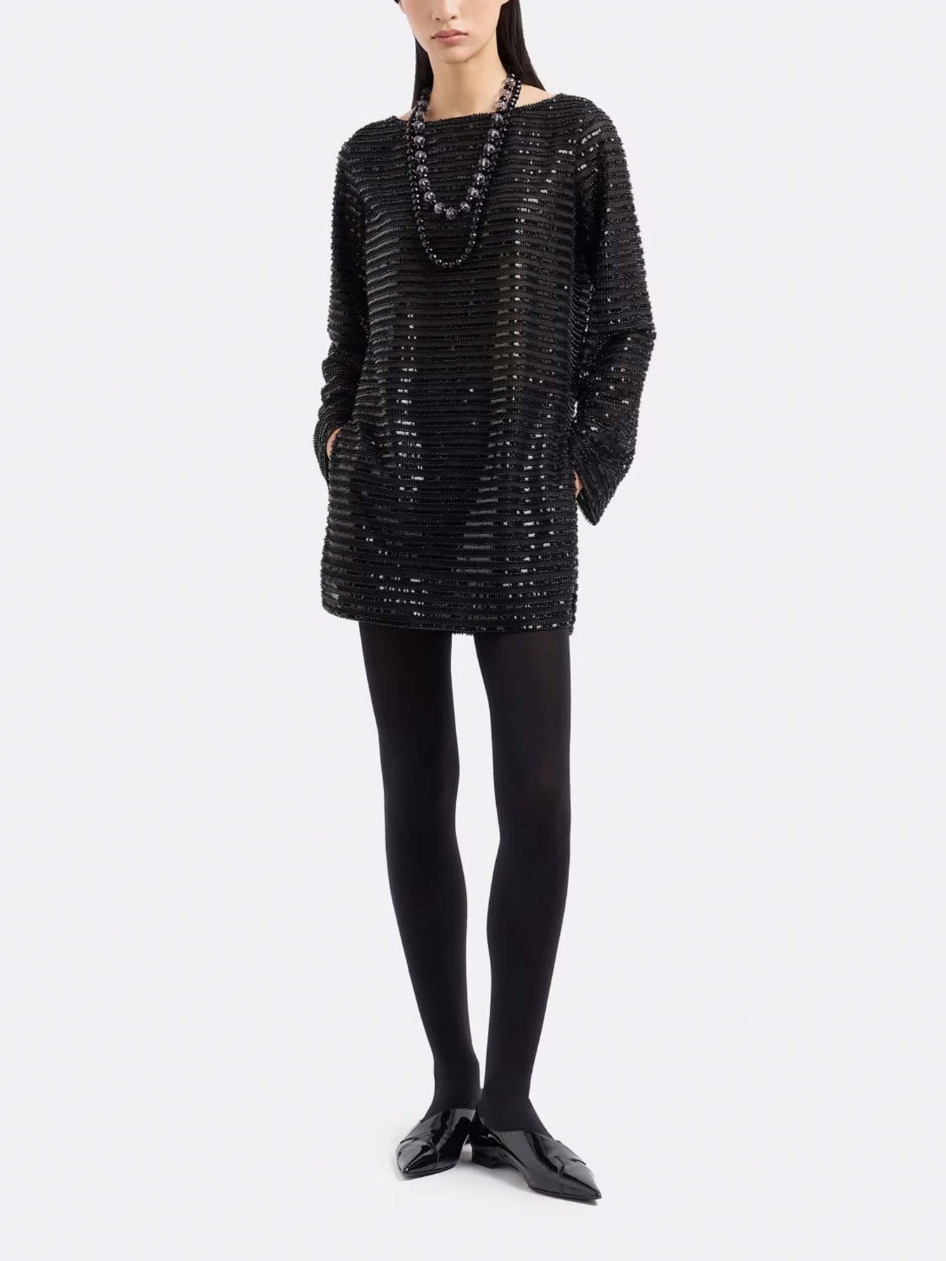 Платье мини Emporio Armani модель EW000073-AF10243-UC001 Фото