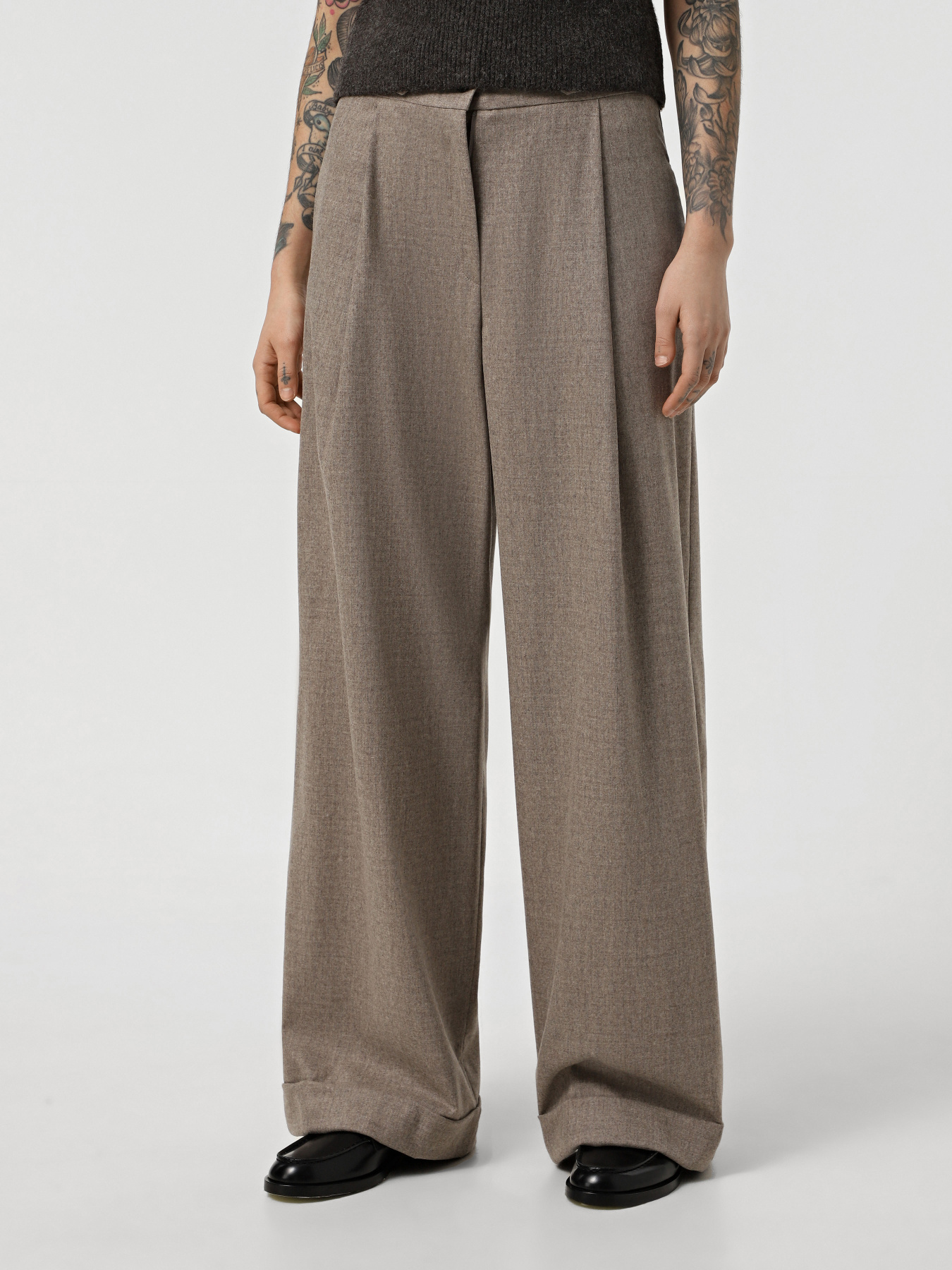 Штани палаццо Emporio Armani Icon Project модель EW001021-TE10537-O6004 Фото