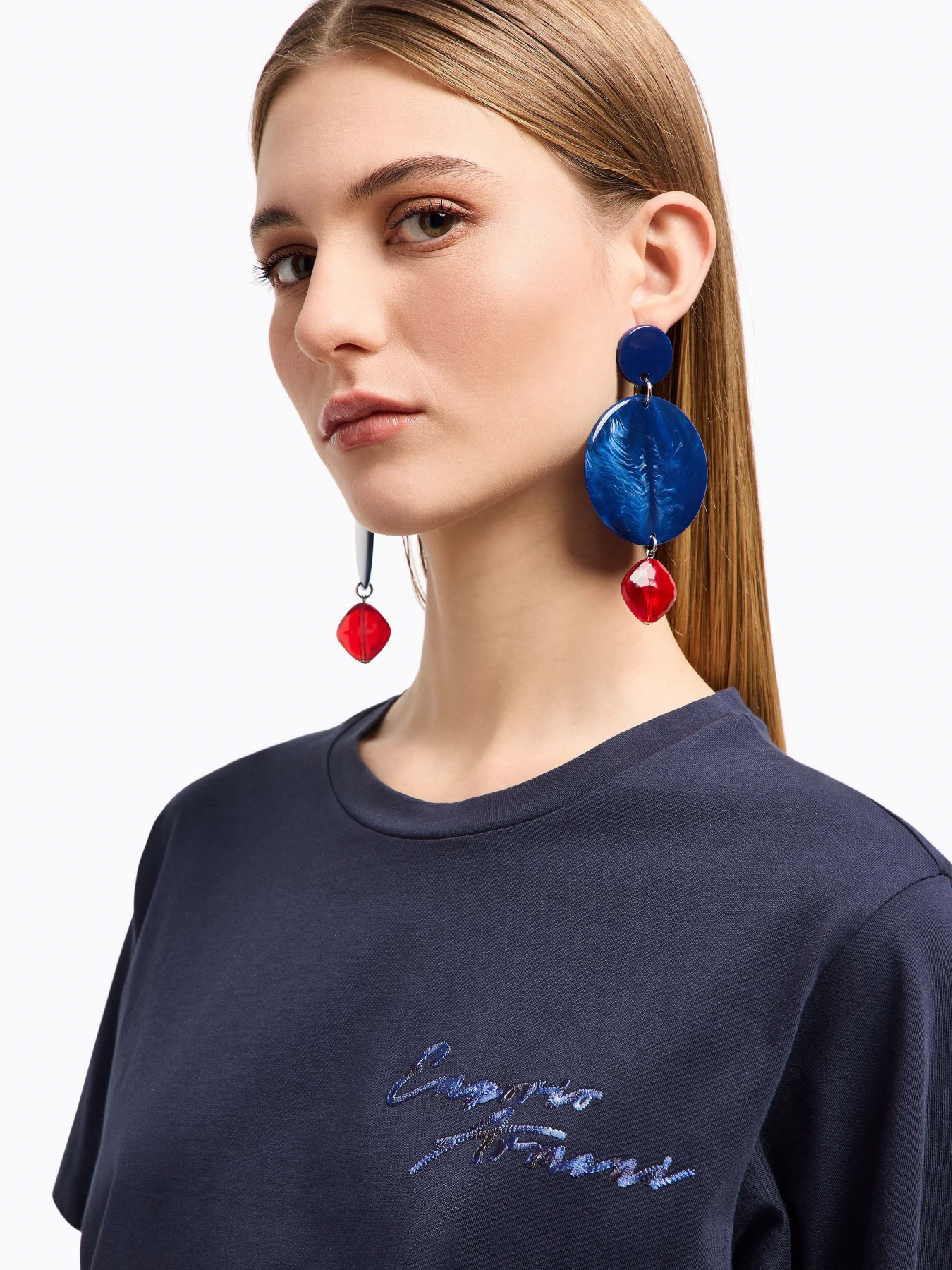 Футболка Emporio Armani модель EW000903-AF12597-UB115 Футболка Emporio Armani модель EW000903-AF12597-UB115 Фото