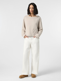 Широкі джинси Emporio Armani модель EW000019-AF12426-U0006 Широкі джинси Emporio Armani модель EW000019-AF12426-U0006 Фото